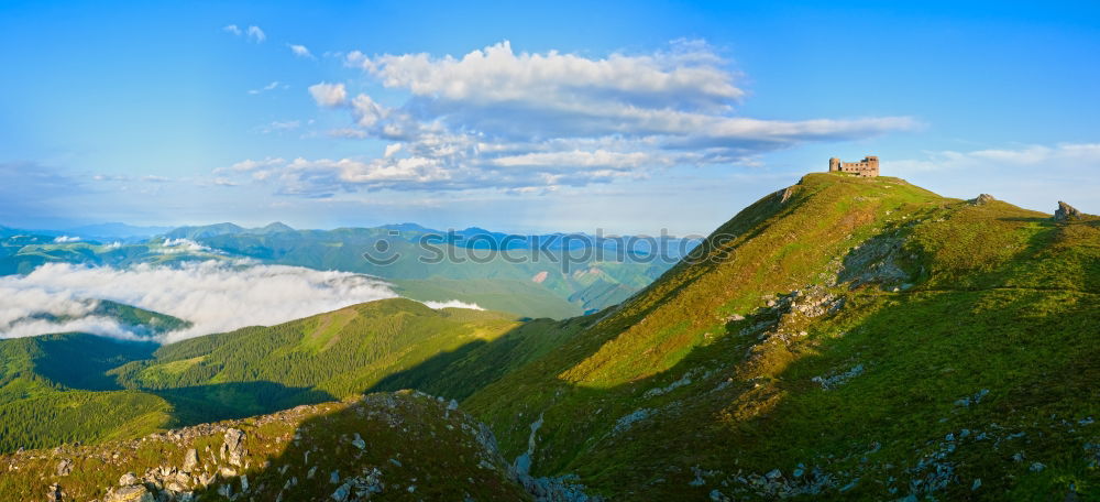 Similar – Sunrise in the Dolomites with view V