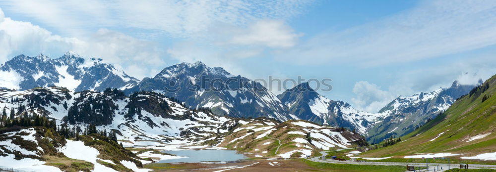 Similar – Panorama Kaprun Reservoir Mooserboden