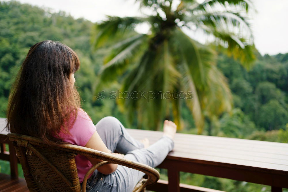 Similar – Image, Stock Photo seesaw Young woman