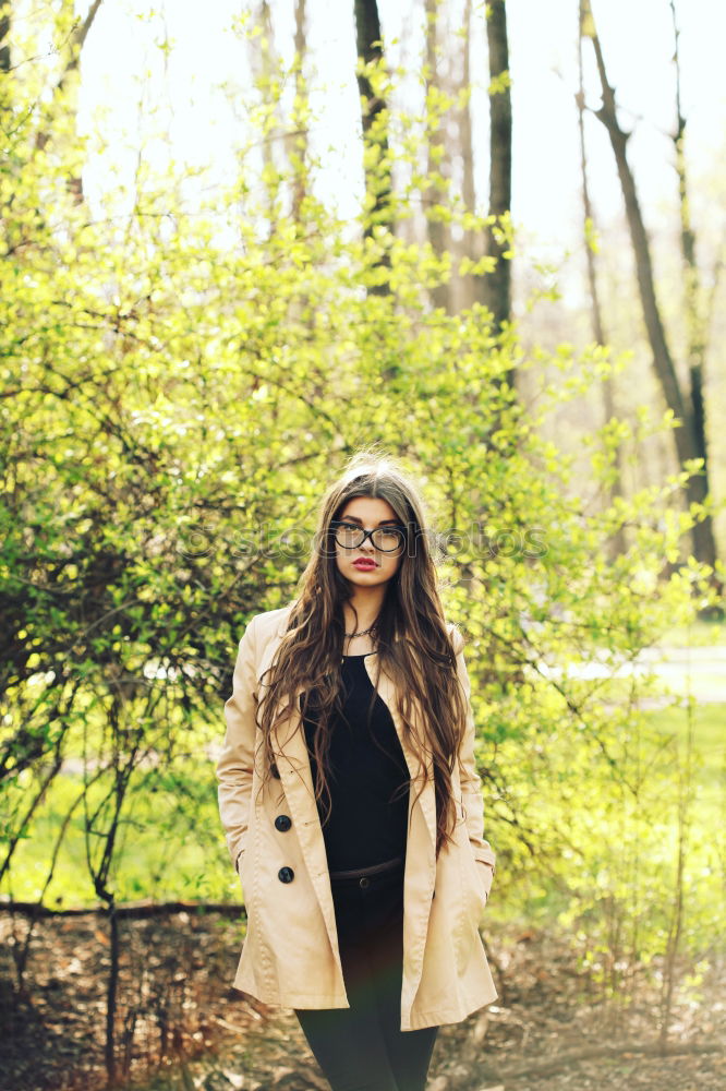 Similar – Young woman in the park