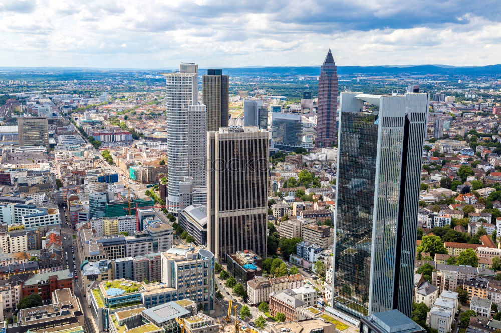 Similar – Image, Stock Photo Frankfurt skyline with green belt