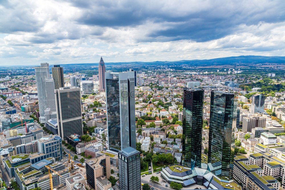 Similar – Image, Stock Photo Frankfurt skyline with green belt