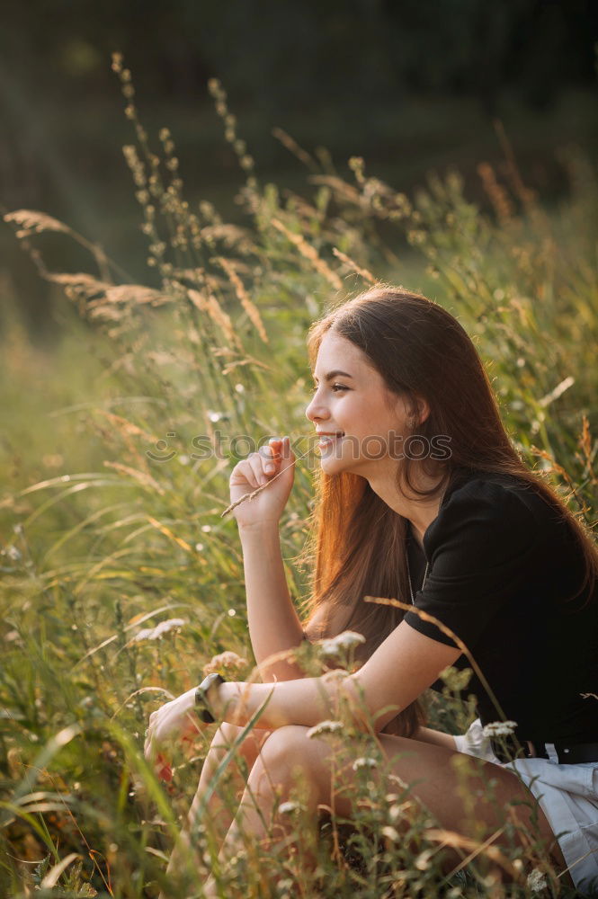 Similar – Image, Stock Photo Sylvia III Young woman