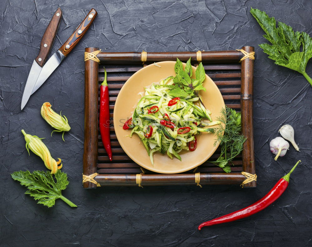 Similar – Image, Stock Photo Asian cooking with Pak Choi, chopsticks and spices