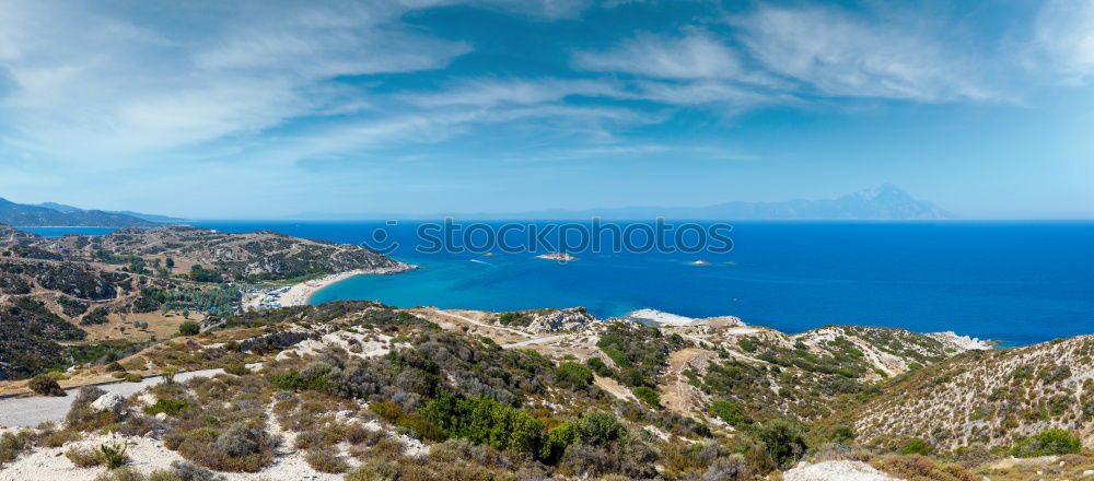 Similar – Blick auf San Vito lo Capo in Sizilien im Hintergrund der Monte Monaco mit einer Höhe von 532m.