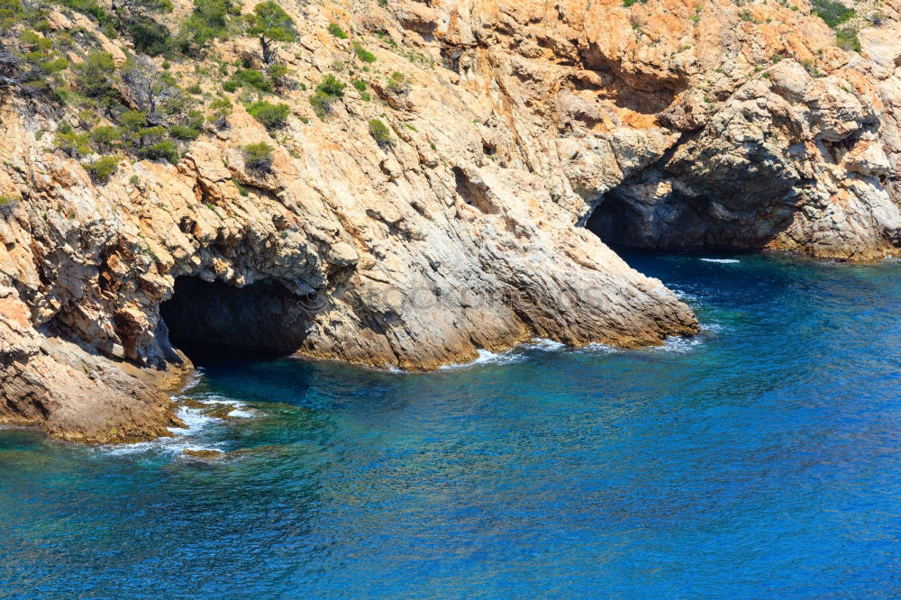 Similar – Ocean Landscape With Rocks And Cliffs At Lagos Bay Coast In Algarve, Portugal