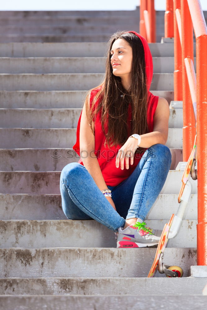 Similar – Image, Stock Photo Crop woman with pile of popcorn