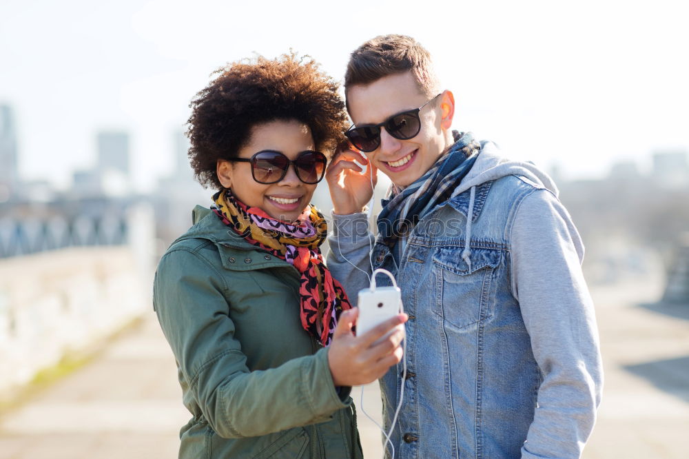 Similar – Image, Stock Photo Stylish couple with a tablet