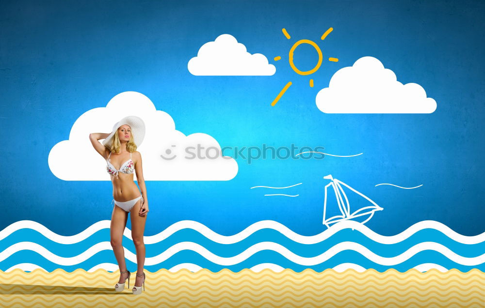 Similar – Image, Stock Photo Holidays by the sea