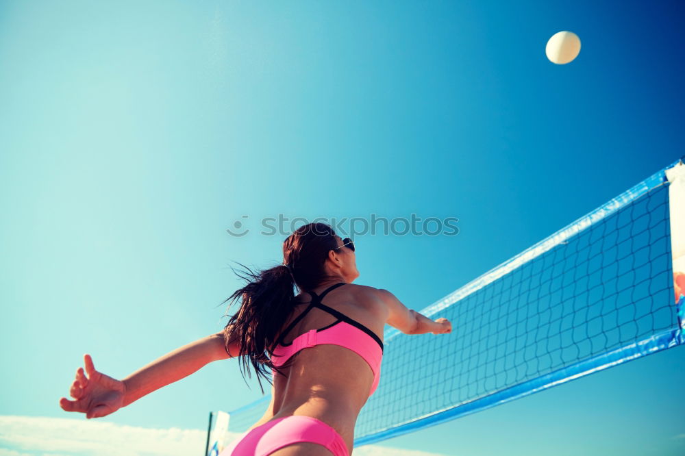 Similar – Image, Stock Photo Volleyball serve Lifestyle