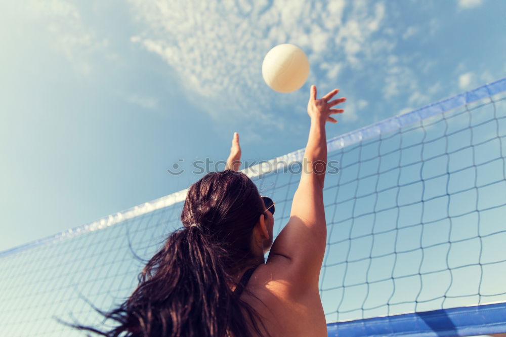 Image, Stock Photo Volleyball serve Lifestyle