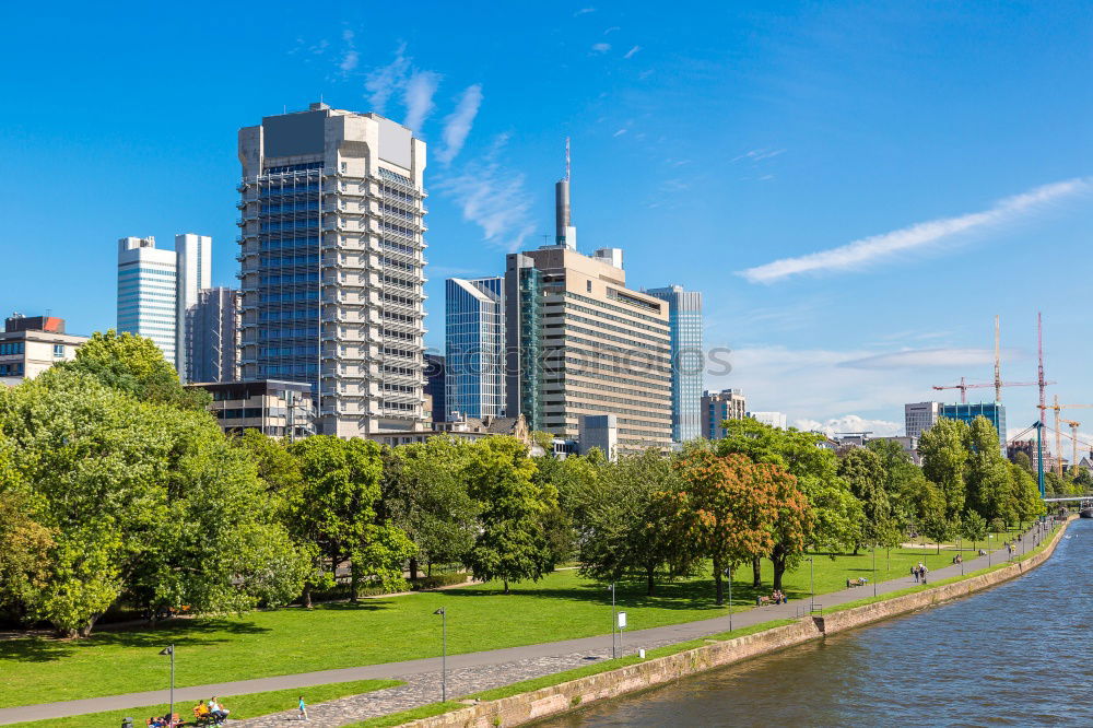 Similar – Image, Stock Photo Skyline of the Donau district in Vienna