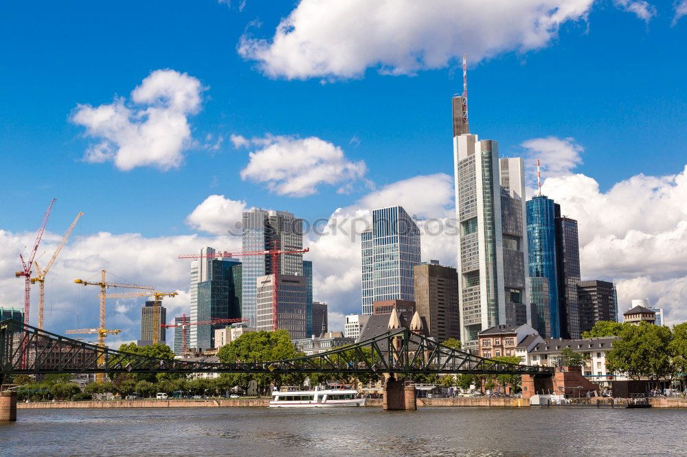 Similar – Image, Stock Photo Skyline of the Donau district in Vienna