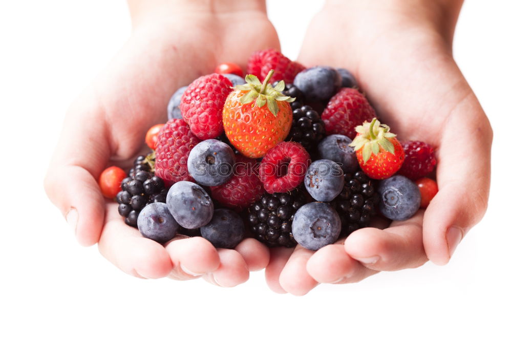 Similar – Old woman’s hands holding blackberries