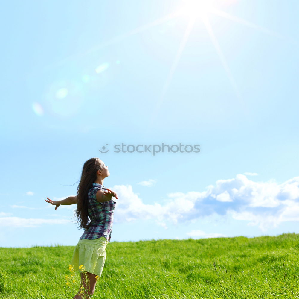 Similar – Image, Stock Photo country air Lifestyle Joy