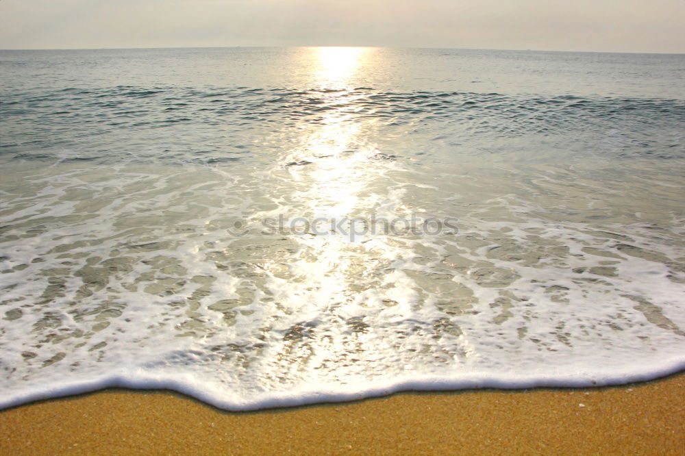 Similar – Image, Stock Photo setting sun on the sea in Lorient in France