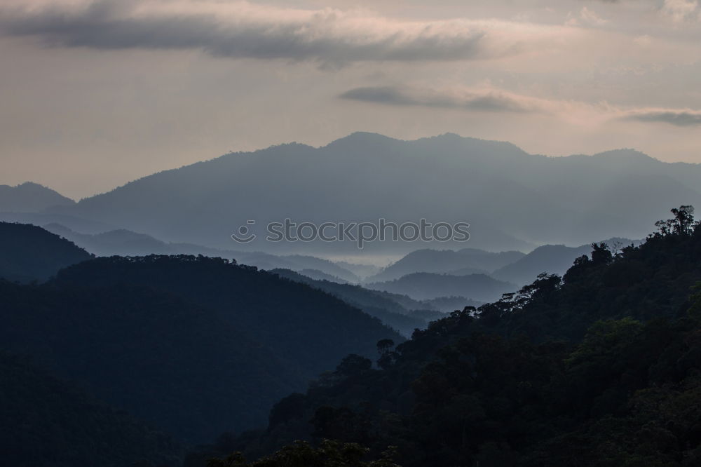 Similar – Winter landscape with a bit of snow in a mountain in Catalonia