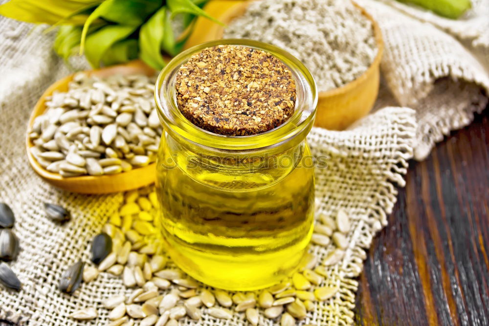 Similar – Image, Stock Photo Spices and oil on table