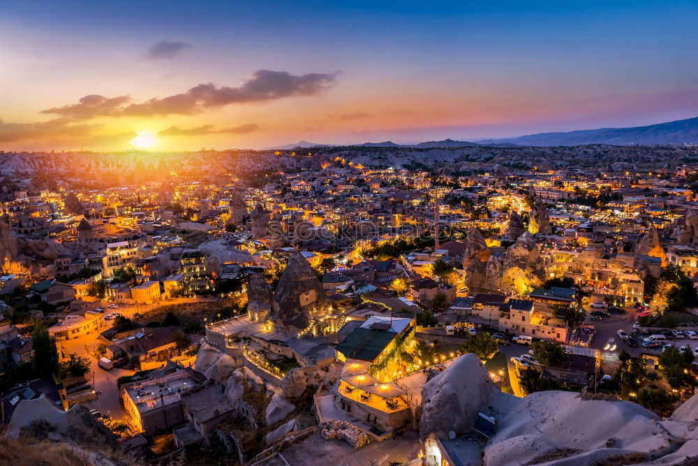 Similar – Image, Stock Photo Sunset over the Acropolis