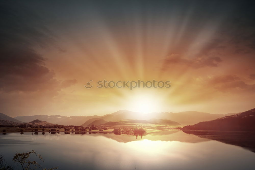 Similar – Image, Stock Photo Sunset