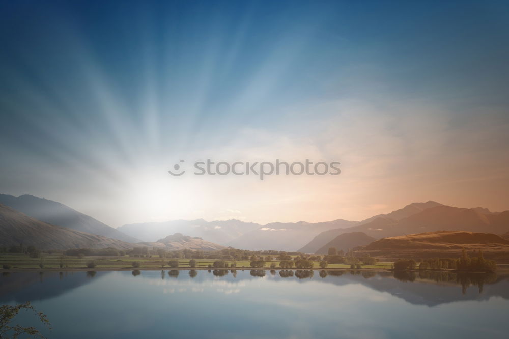 Beautiful autumn sunset panorama of Tatra mountains, Poland