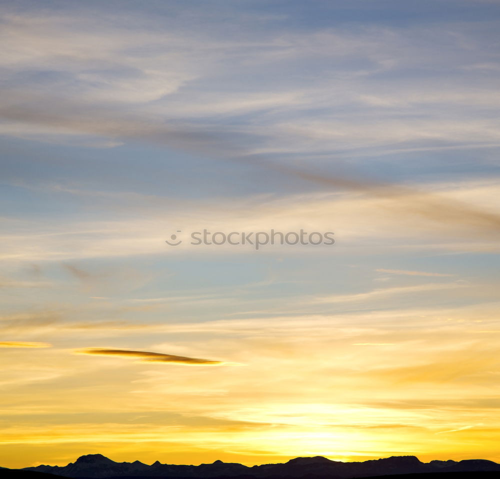 Similar – Image, Stock Photo sunrise in the colored sky white