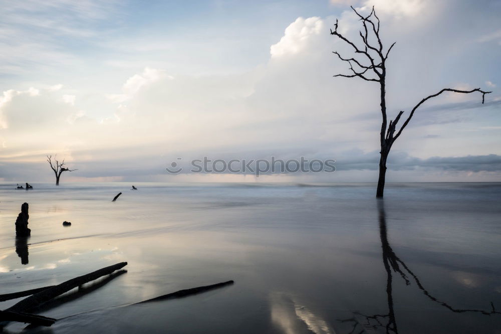 Similar – Warm twilight landscape on a beautifull cloudy sky