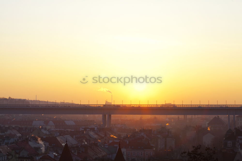 Similar – Auf einer einsamen Straße Richtung Sonnenuntergang