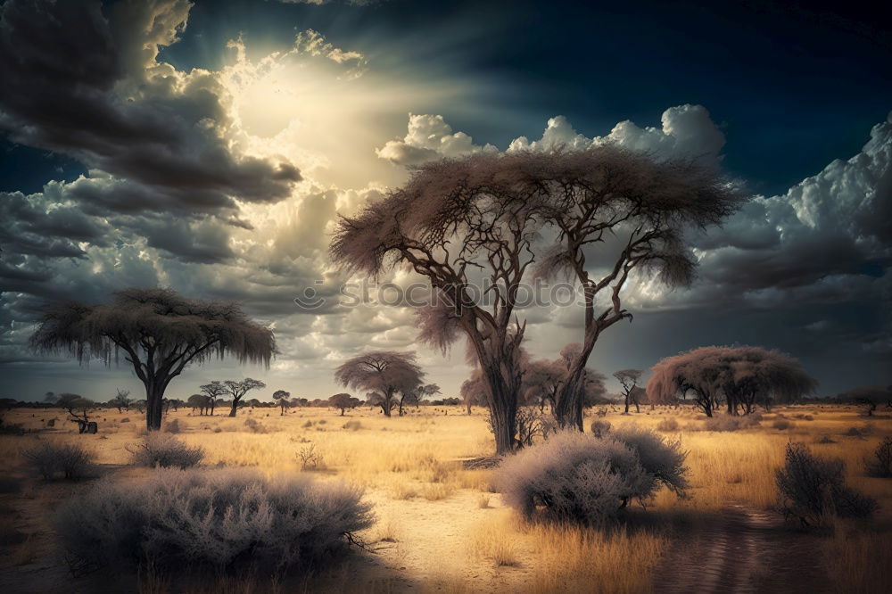 Similar – Image, Stock Photo Kalahari Sunset