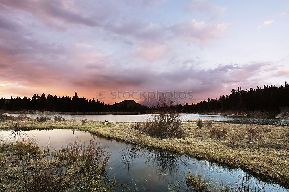 Similar – Image, Stock Photo Reflection of a mountain in the Dolomites III