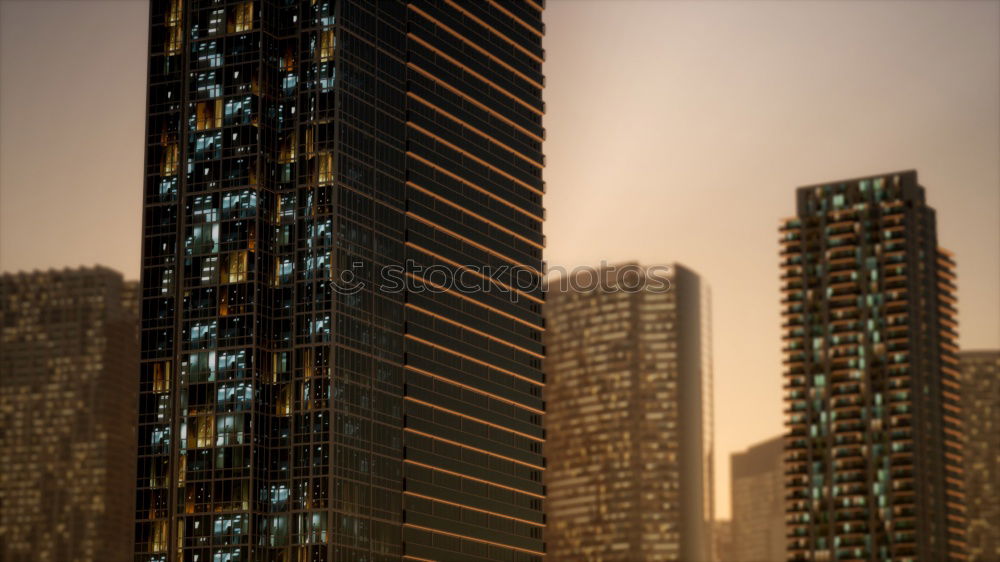 Similar – Cloudy Chicago Skyline