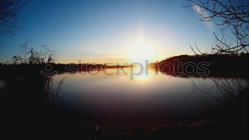 Similar – Image, Stock Photo Sunset in Sweden Calm