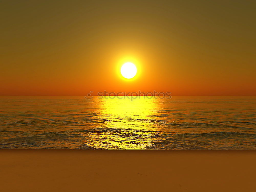 Similar – sunset over water Sun