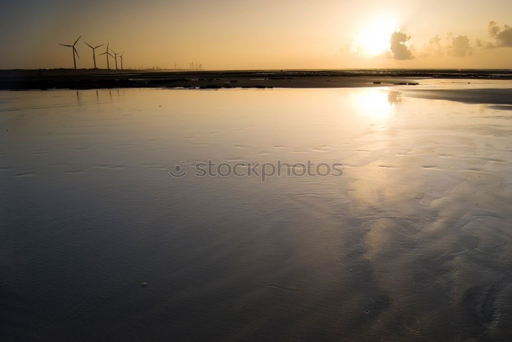 Image, Stock Photo Evening sun over Arö Denmark