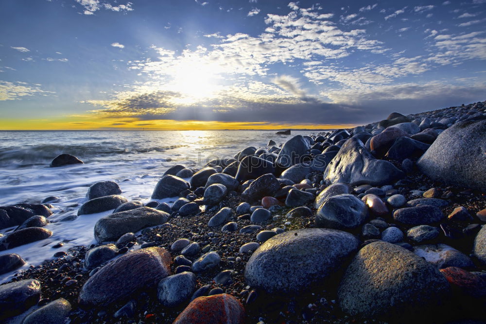 Similar – Image, Stock Photo Baltic Sea coast near Klintholm Havn in Denmark