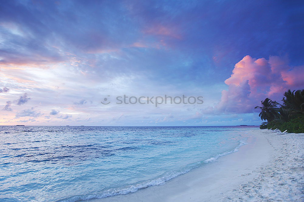 Similar – Image, Stock Photo Sunset Landscape Blue