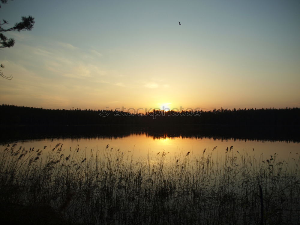 Similar – Image, Stock Photo Sunset in Ascheberg