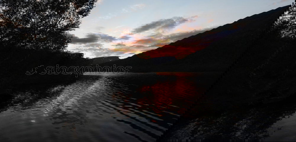 Similar – Image, Stock Photo Silence over the lake