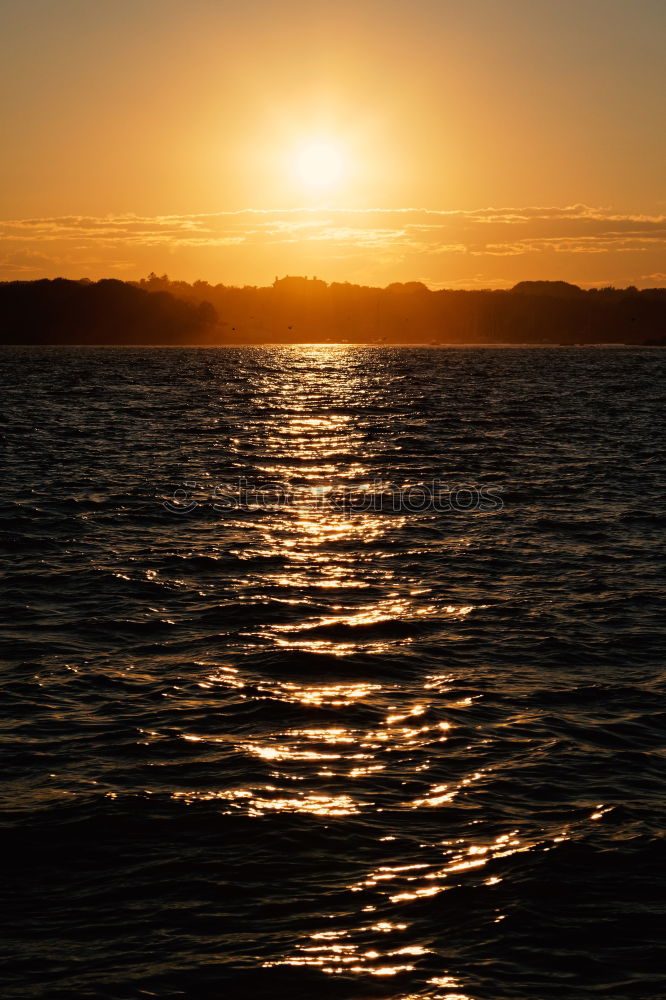 Similar – Image, Stock Photo Sunset at the port of Selce