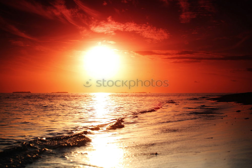 Similar – Sunset 3 Ocean Waves