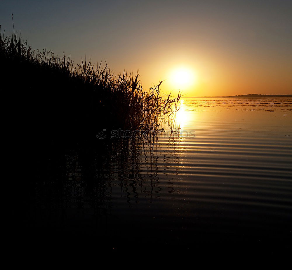 Similar – Sunset at the river Havel