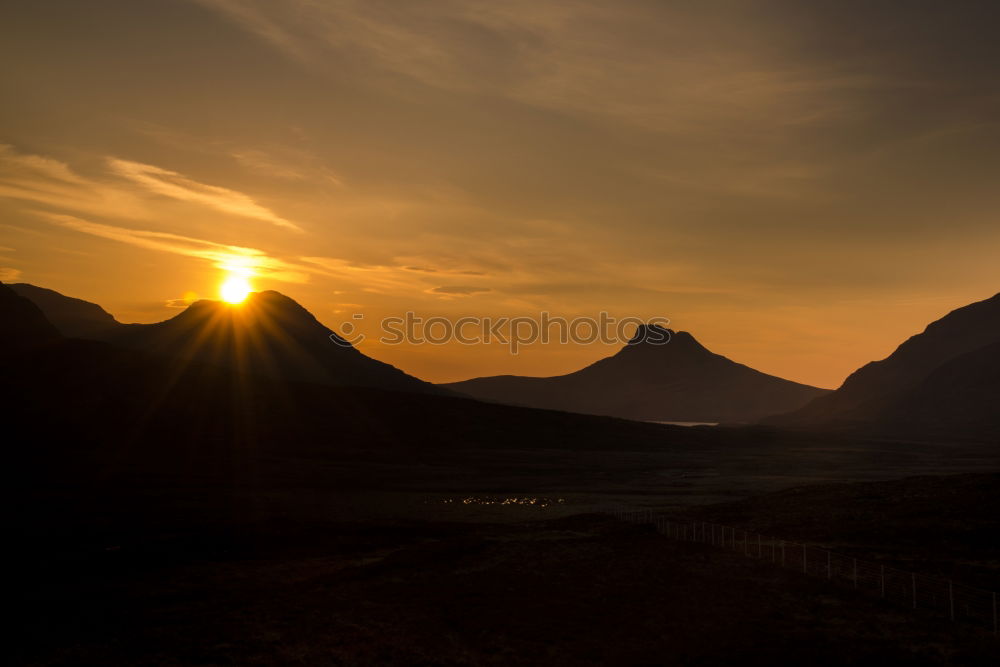 Similar – Image, Stock Photo Nocturnal mountain panorama | Meran Hirzer