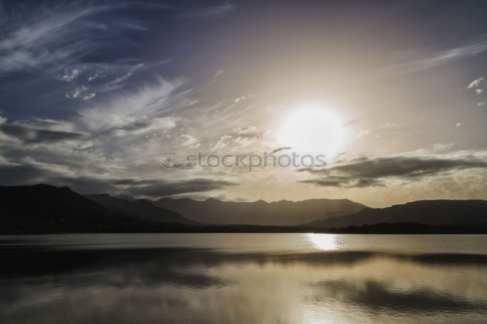 Similar – Image, Stock Photo Sunrise in the Alps