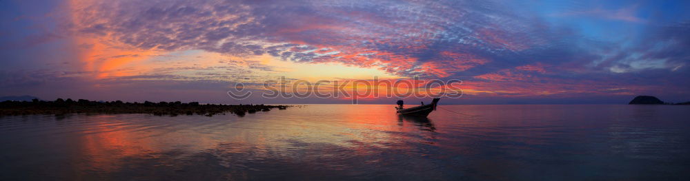 Similar – Sunset Lake Clouds Evening