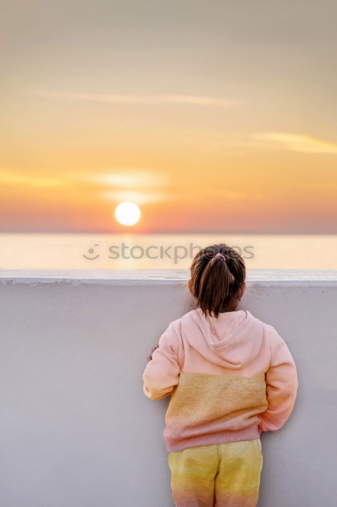 Similar – Image, Stock Photo Harbour Bodø Woman Back