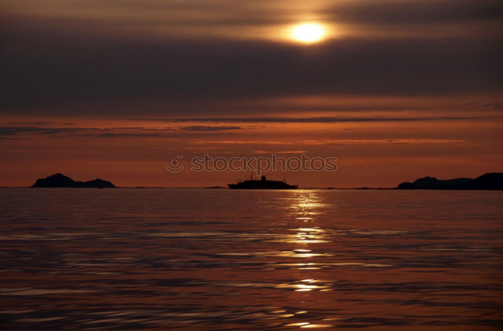 Similar – Image, Stock Photo Sunset at the port of Selce