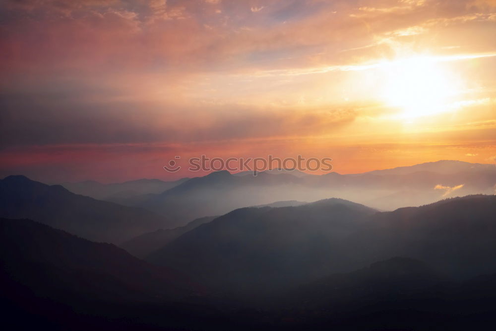 Similar – Image, Stock Photo way to the top! Sunset