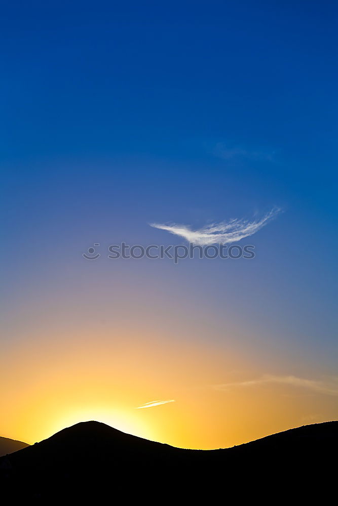 Similar – Image, Stock Photo sunrise in the colored sky white