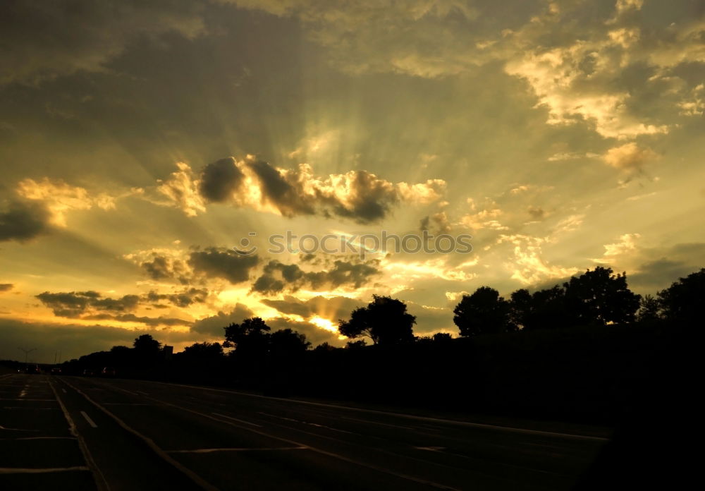 Similar – Image, Stock Photo small-town evening Sun