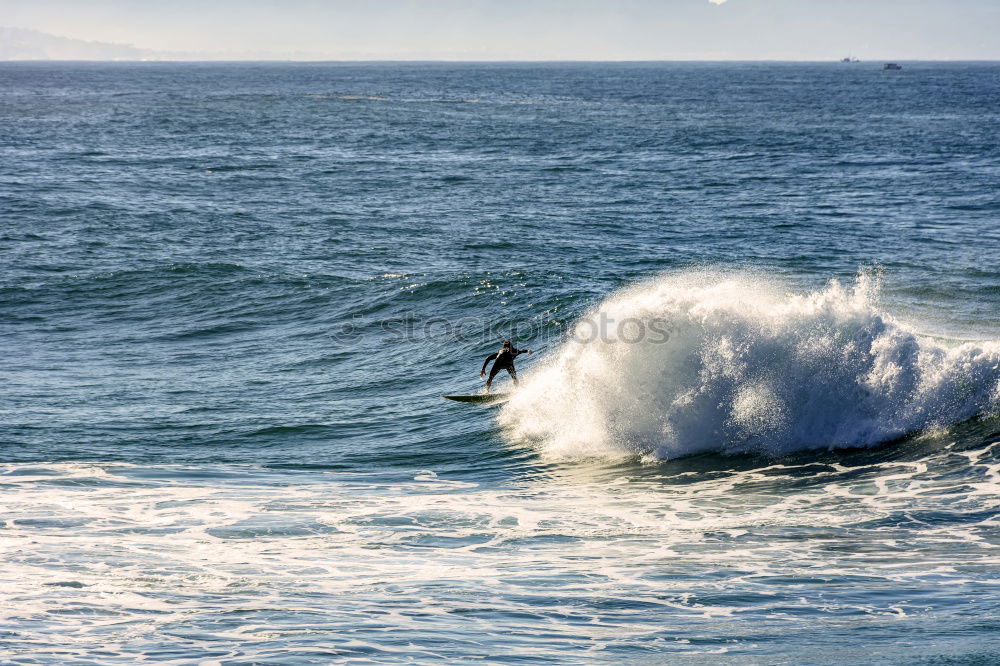 Similar – Surfer in wave Ocean Waves